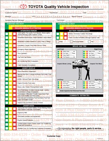 vehicle inspection forms vehicle inspection sheets