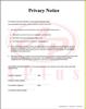 AP-PN-2 • 2 Part NCR Stock Privacy Notice • Quantity 250