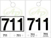 API-35 • 3 Digit Service Numbers • Quantity 1000