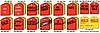 STOCK SALES MIRROR HANG SIGNS AP-280 PACK OF 50