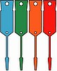BLANK VINYL KEY TAG AP-KTV BOX OF 1000