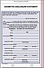 3 PART ODOMETER STATEMENTS AP-NB-65-3CP PACK OF 100