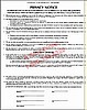 STOCK PRIVACY NOTICE AP-PN-1 PACK OF 250