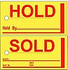 AP-855 * Mini HOLD / SOLD Signs * Quantity 250
