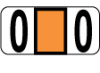 0-9 R * Color Code Numeric Labels in Rolls * Quantity 500 Labels per Roll