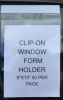 AP-8248-01 - Clip-On Window Form Holder - Quantity 50