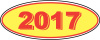 OMY-R * New Style Red/Yellow Oval Year Decal * Quantity 12