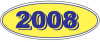 OMY-B * Blue/Yellow Oval Year Decal * Quantity 12