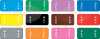 MONTH-S-SET * Color Code Labels Months Jan-Dec in Ringbook Sheets * Quantity 1 Set