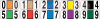 0-9 R-SET * Color Code Labels Numbers 0-9 in Rolls * Quantity 1 Set